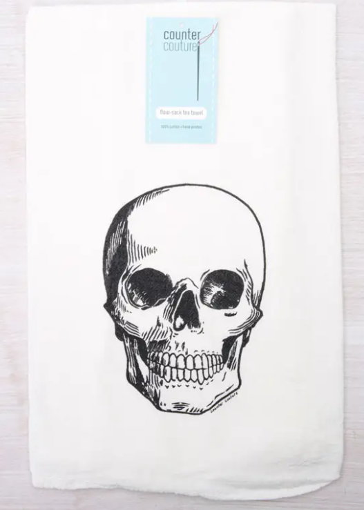 Skull Flour Sack Towel