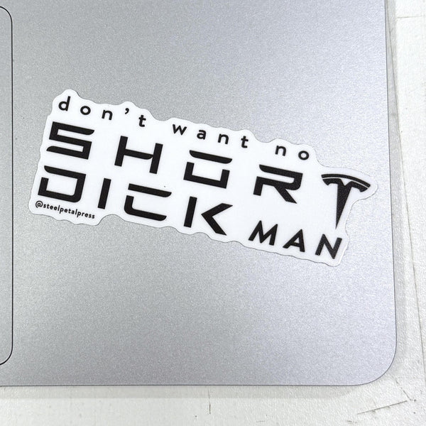 Short Man Die-Cut Sticker