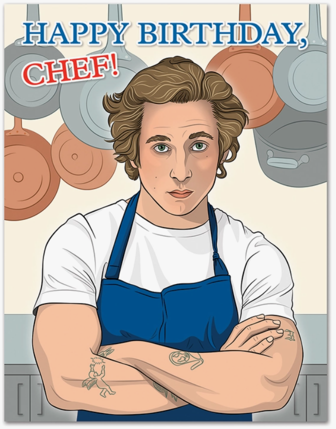 Chef Bear Birthday Card