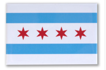 Chicago Flag Magnet Rectangle