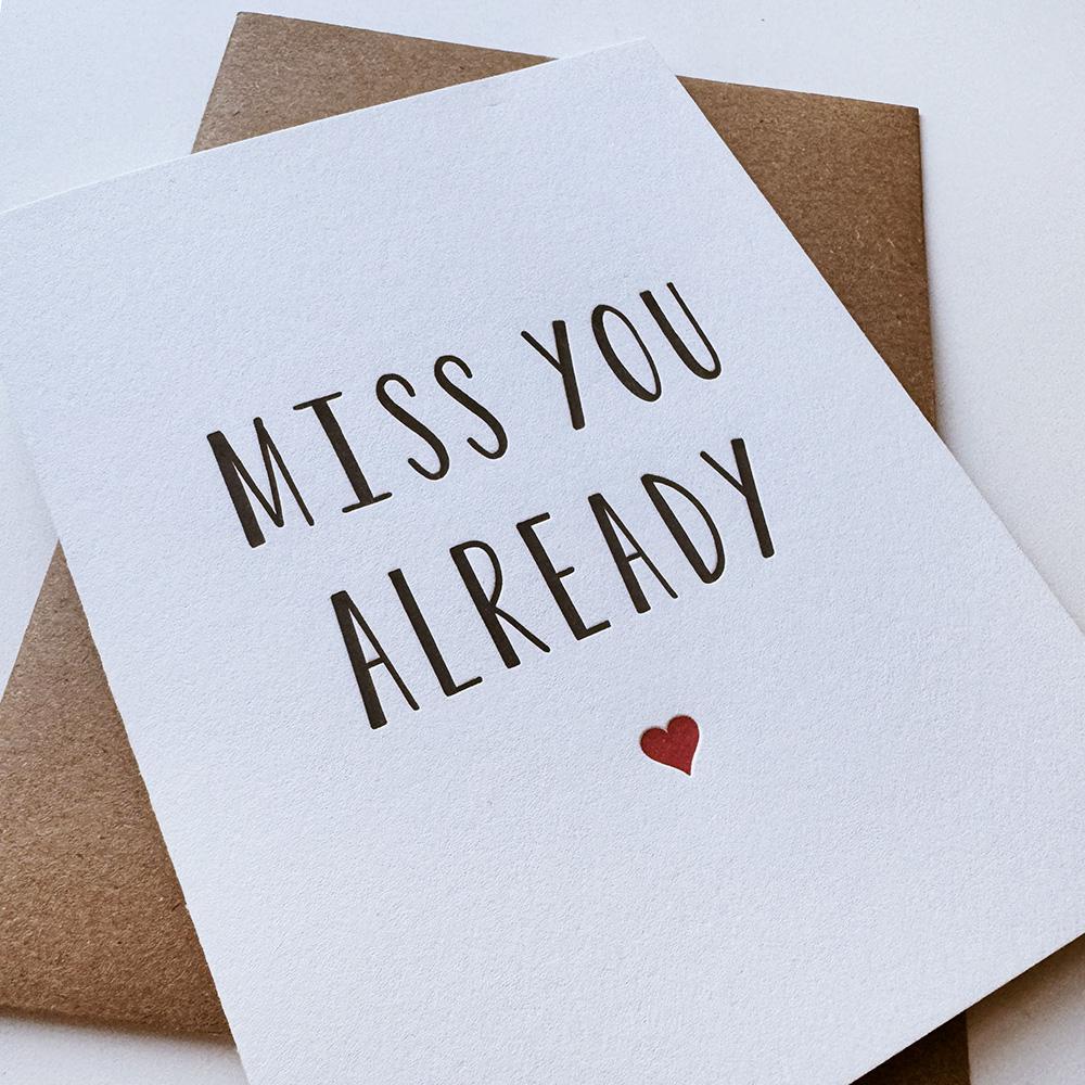 Miss You Already Card