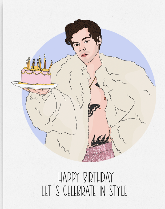 Harry Styles Birthday Card