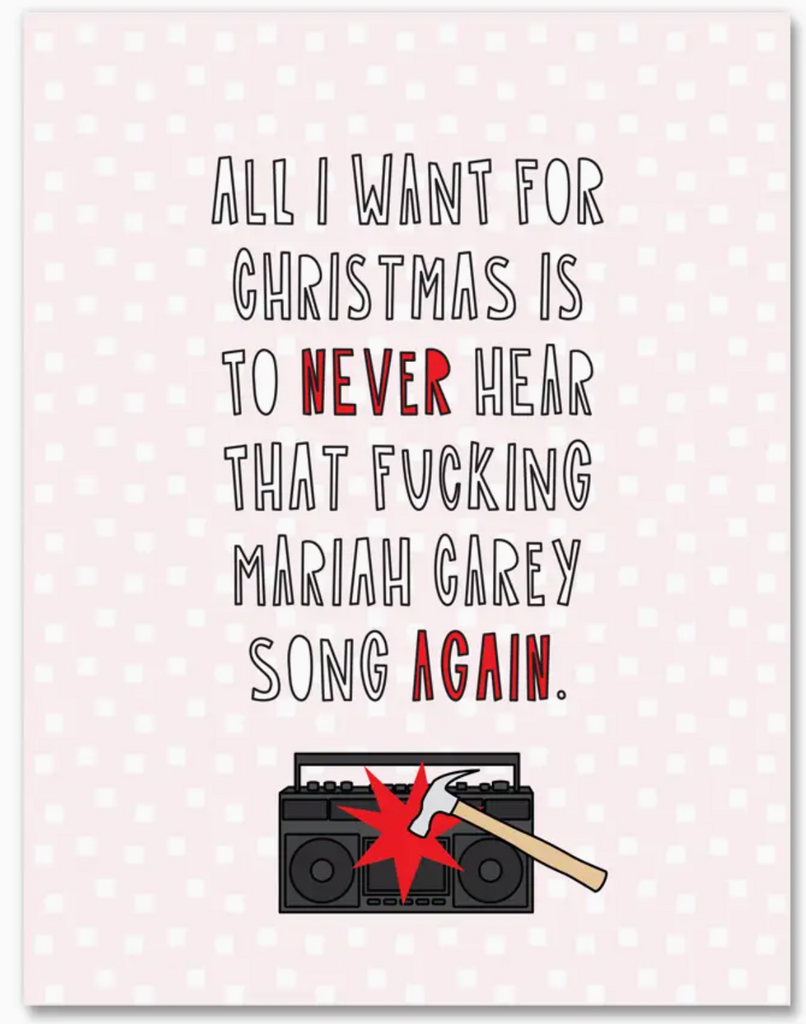 Mariah Carey Song Christmas Card