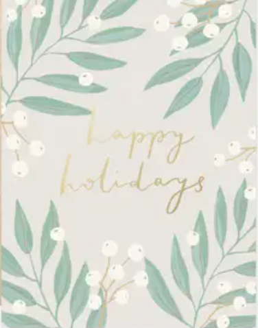 Happy Holidays Mistletoe Card