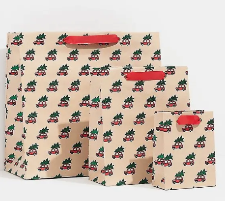 Red Cars Holiday Gift Bags
