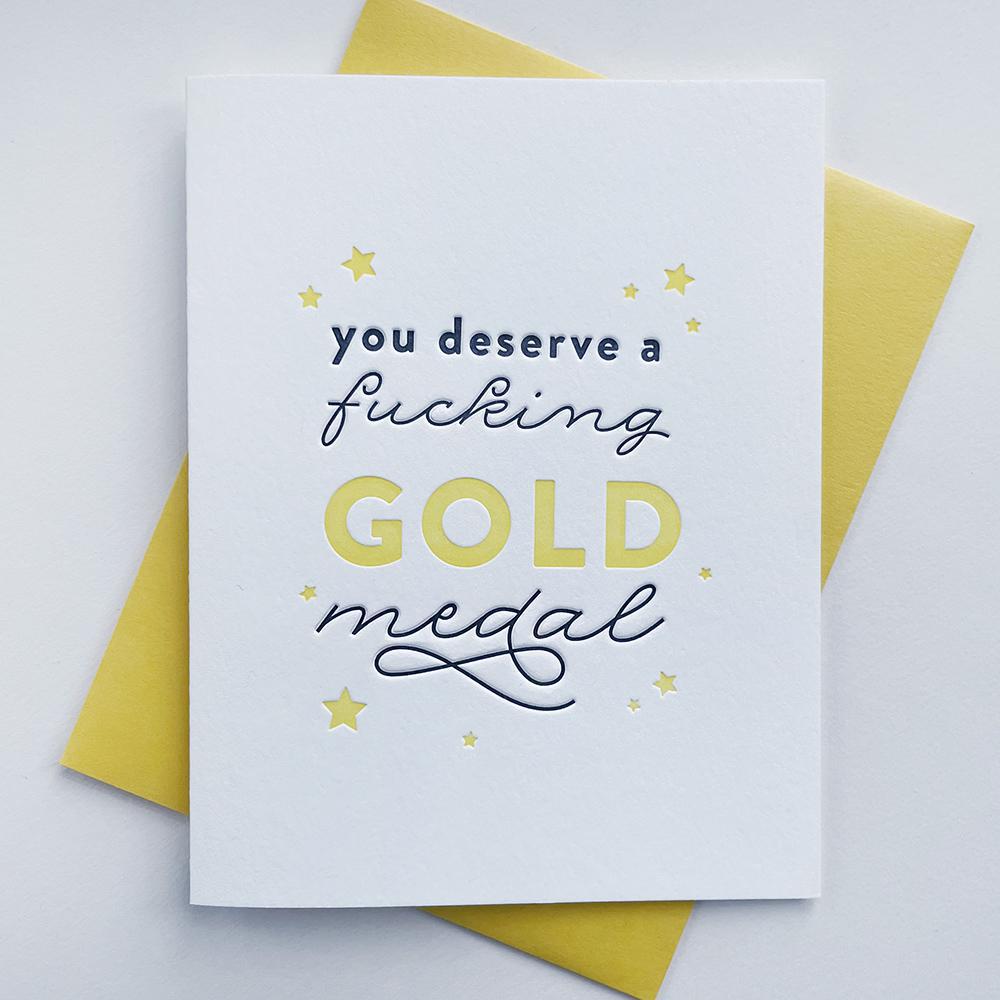 Gold Medal Card