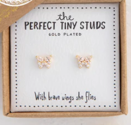 Butterfly Tiny Stud Earrings
