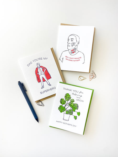 Superhero Dad Card
