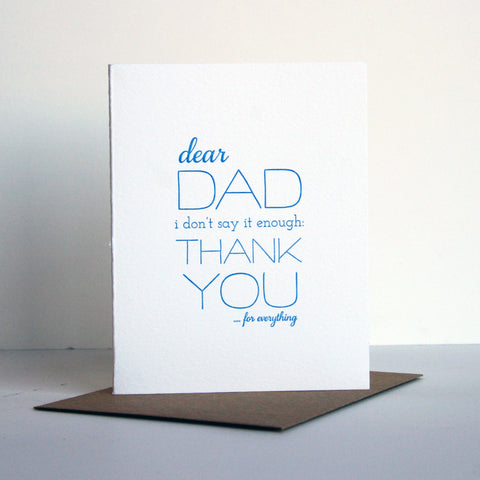 Dad Thanks Father's Day Card