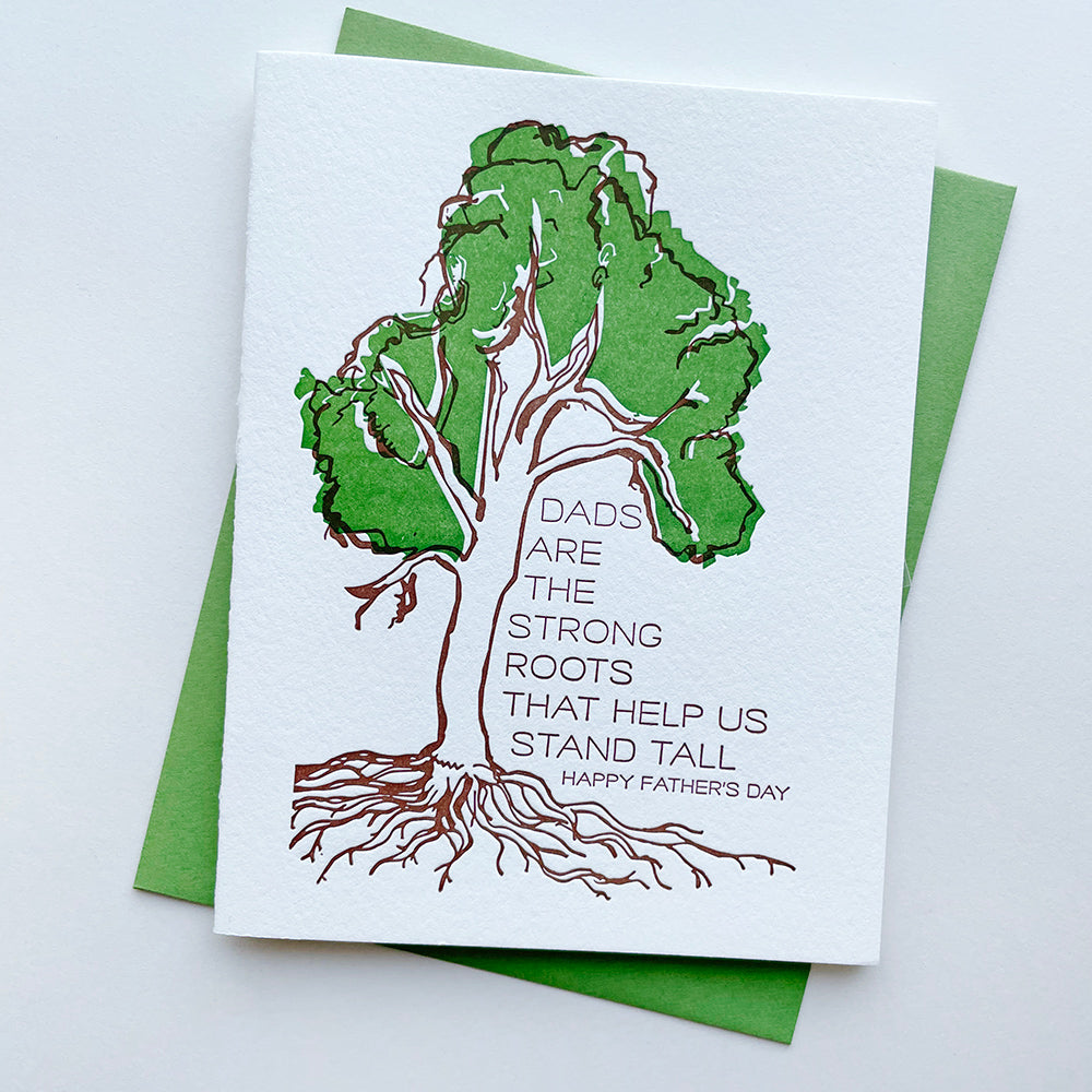 Strong Roots Dad Card