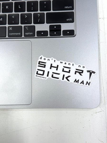 Short Man Die-Cut Sticker