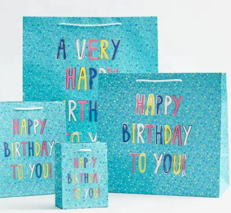 Confetti Birthday Gift Bags