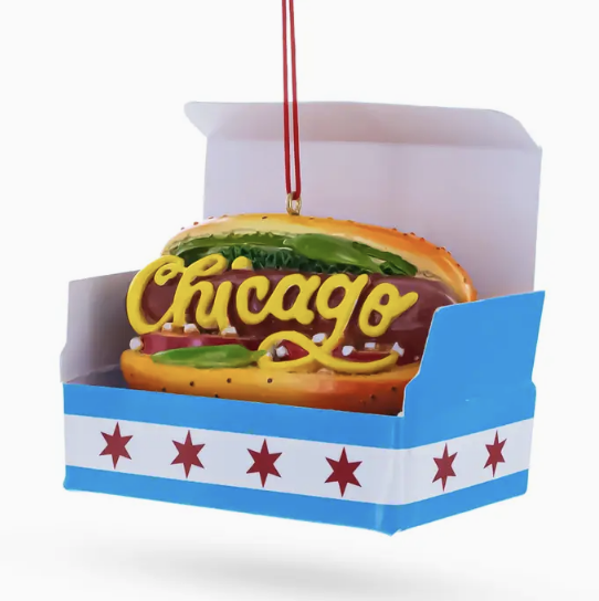 Chicago Hot Dog Ornament