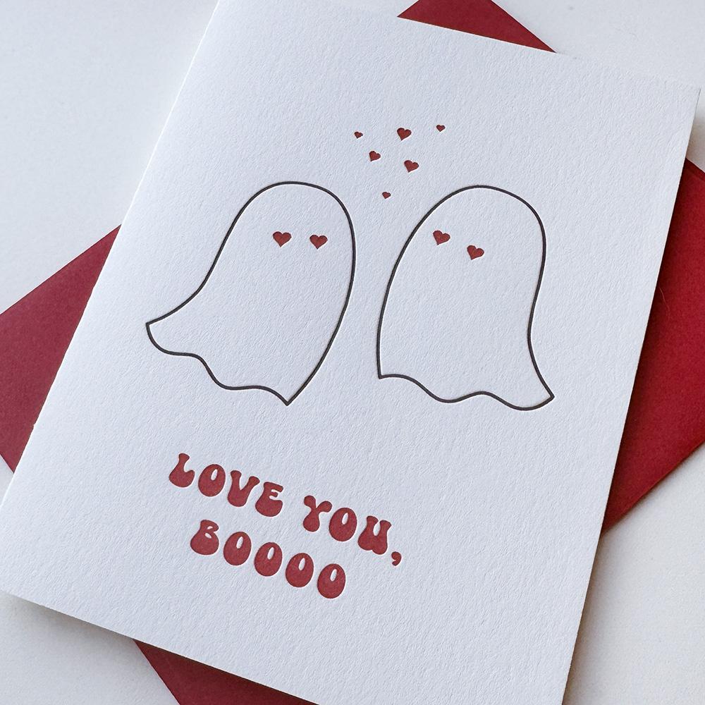 Love You Boooo Card