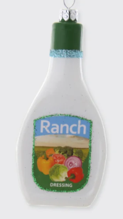 Ranch Dressing Glass Ornament