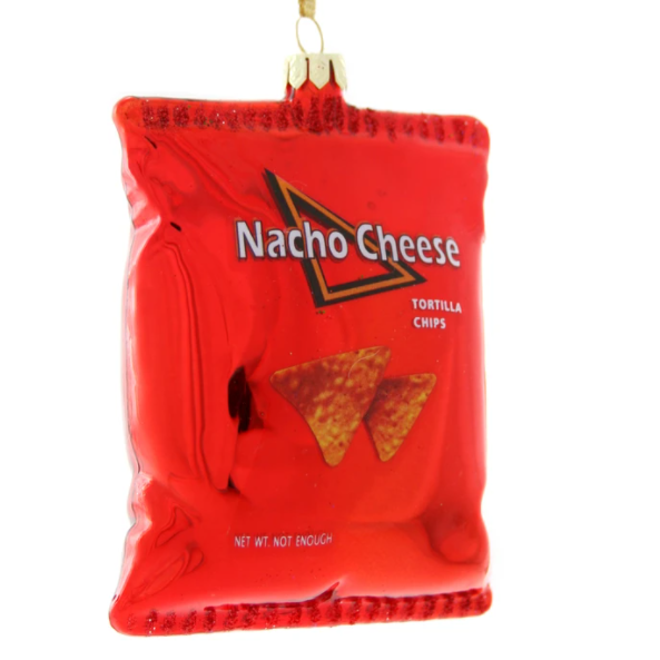 Nacho Cheese Glass Ornament