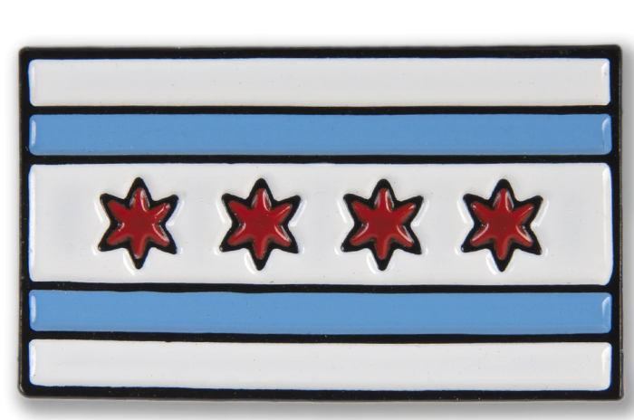 Chicago Flag Enamel Pin