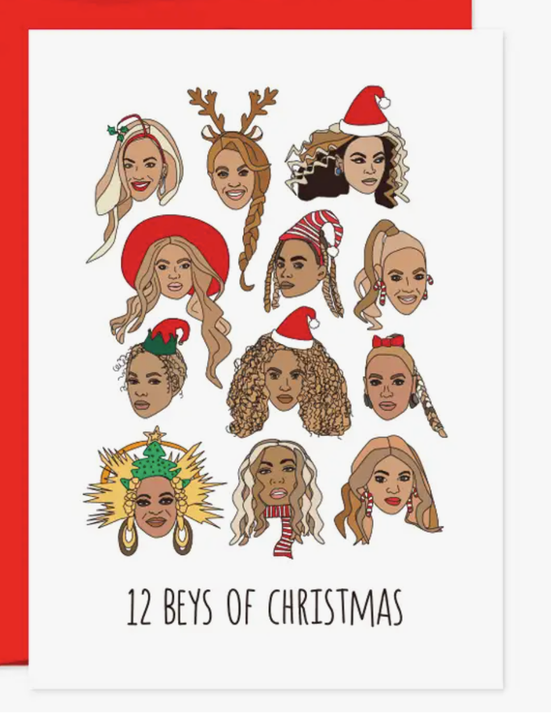 12 Beys Of Christmas Card