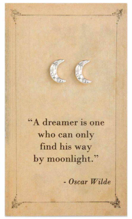 Silver Cresent Moon Earrings