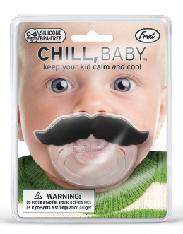 Mustache Baby Pacifier