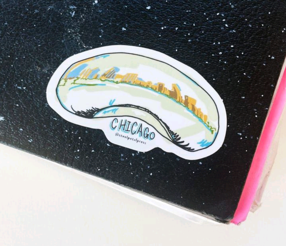 Chicago Bean Sticker