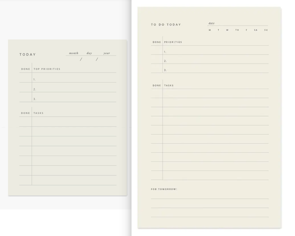 To Do Today Planners