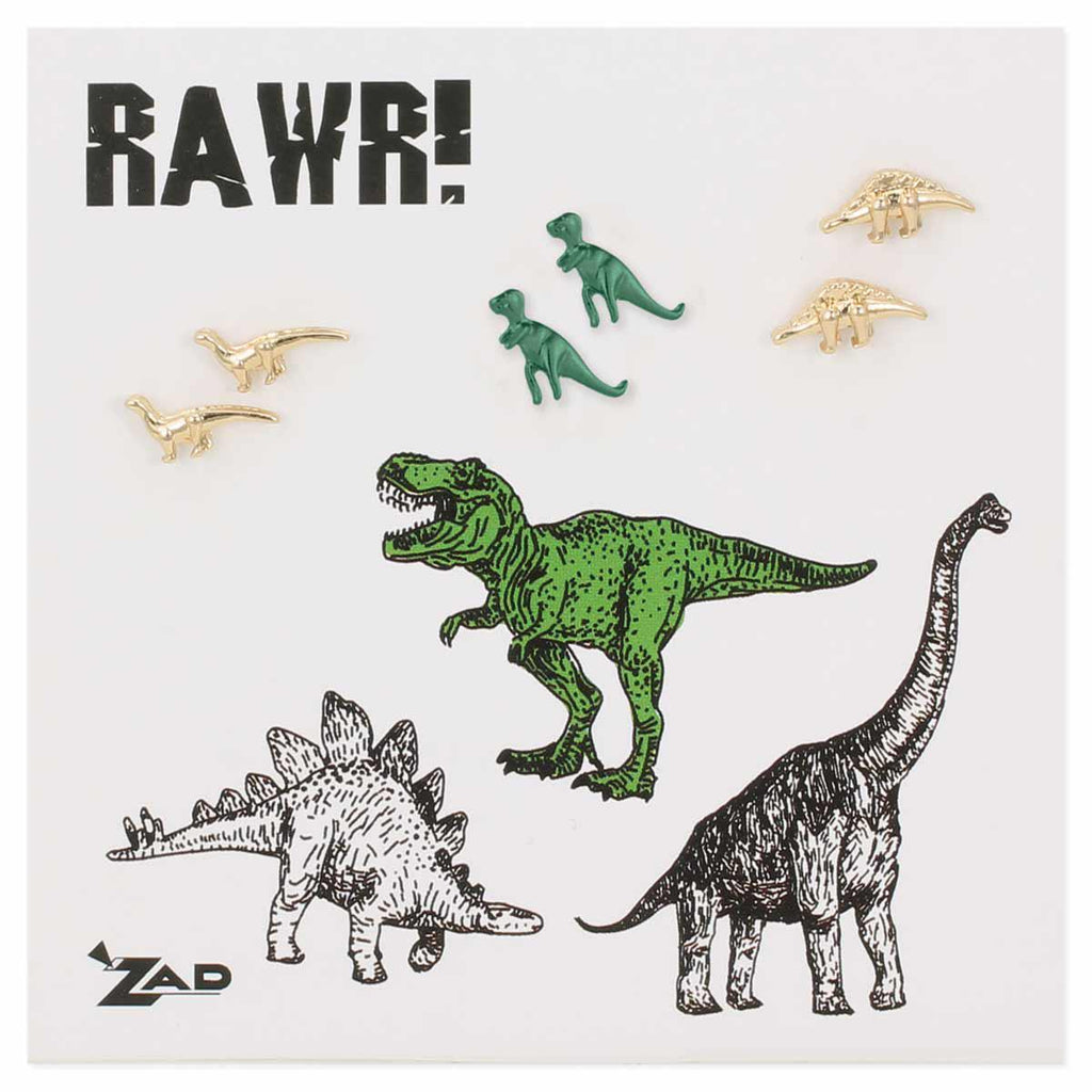 Dinosaur Earrings Set