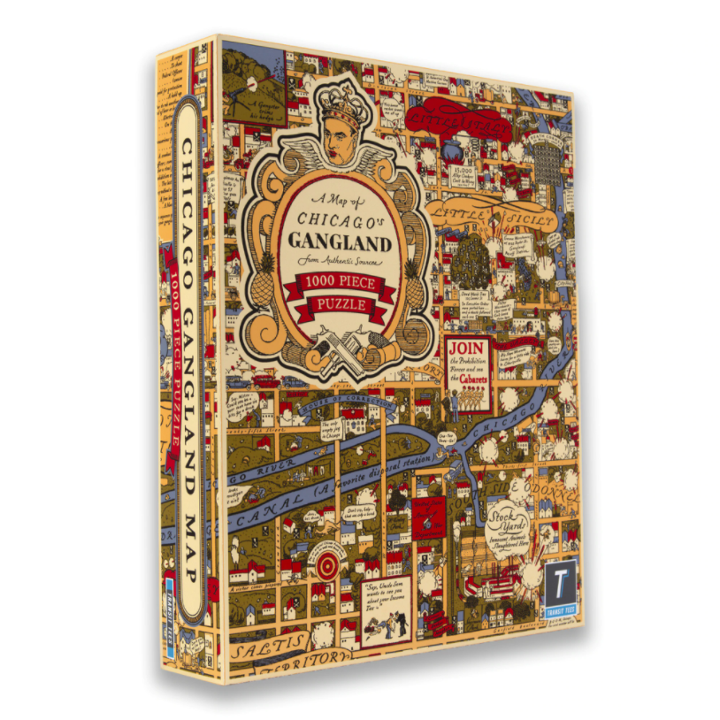 Chicago Gangland 1000 Piece Puzzle - Steel Petal Press