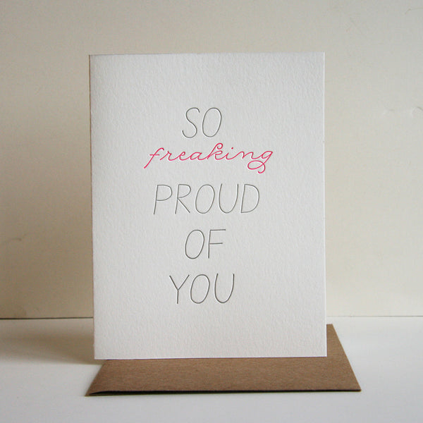 So Proud Card - Steel Petal Press