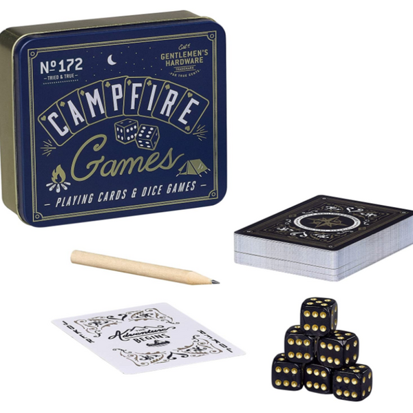 No 172 Campfire Games Playing Cards And Dice Games Tin