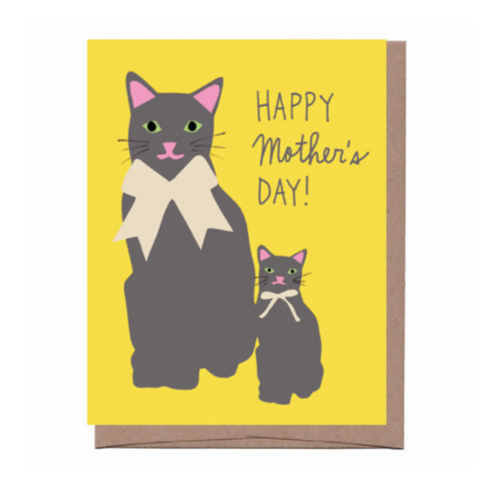Cat & Kitten Mothers Day Card