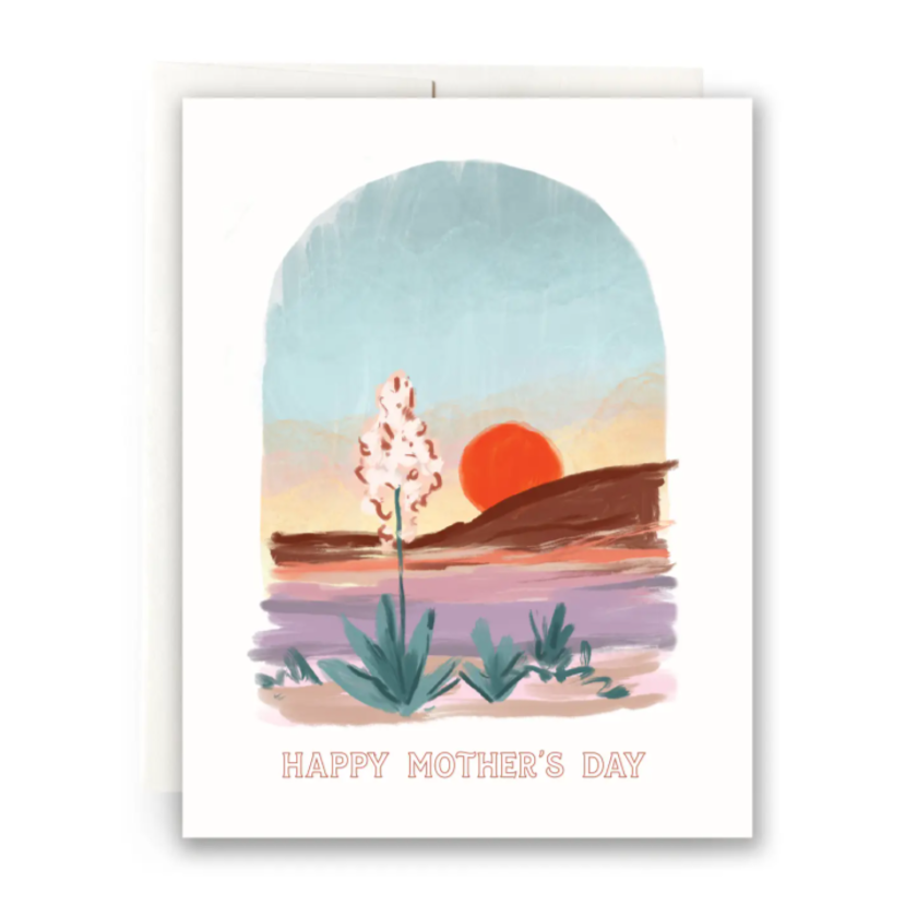 Happy Mothers Day Desert Flower Card