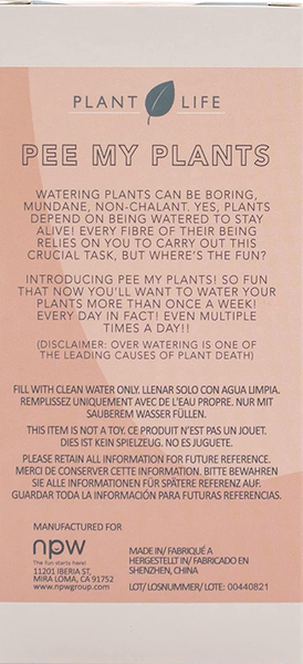 Pee My Plant Watering Statue