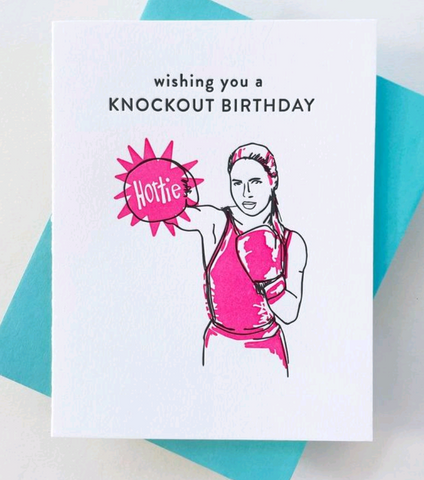 Knockout Birthday Card
