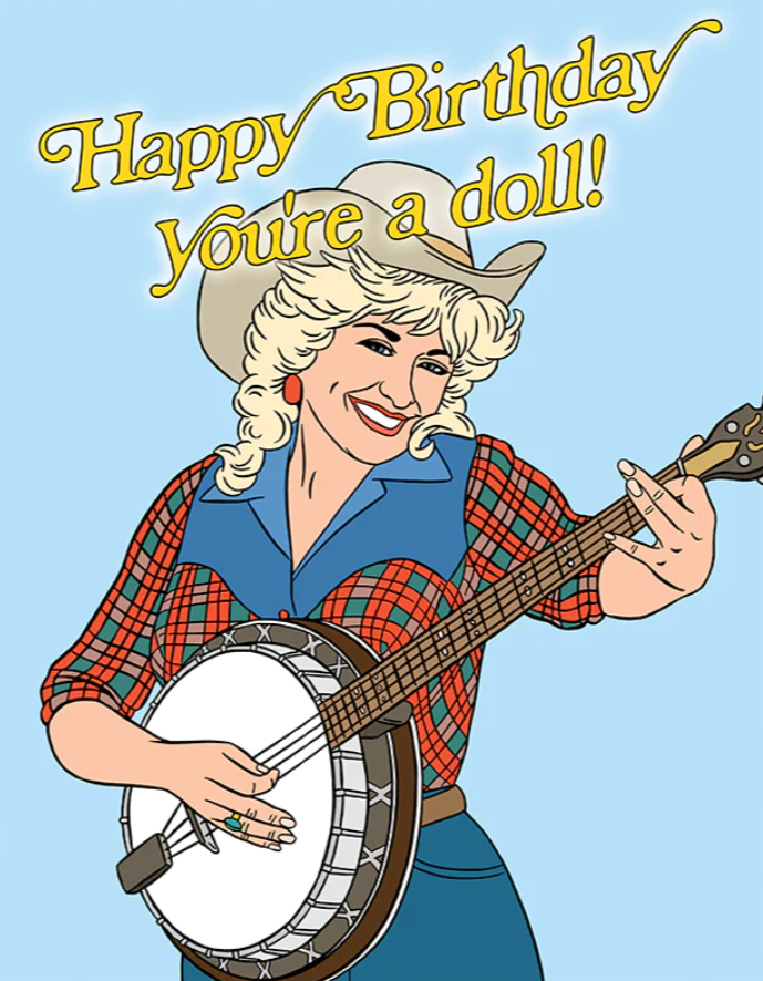 Dolly Parton Doll Card