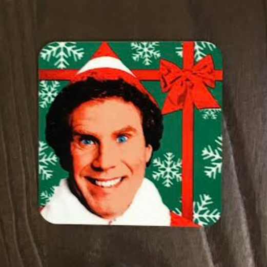 Elf Christmas Coaster