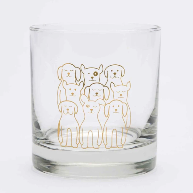 Dog Rocks Glass