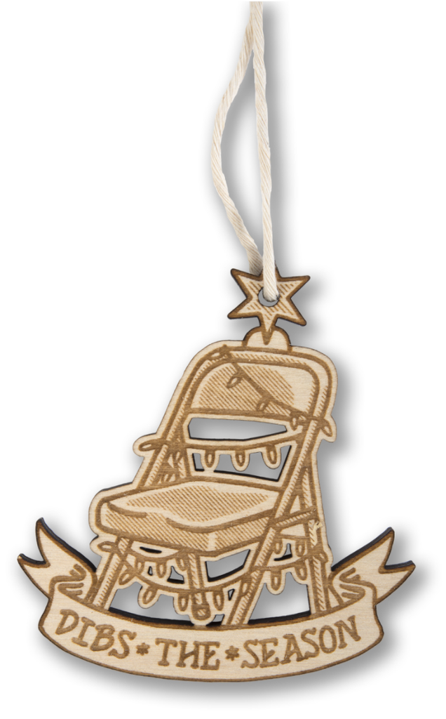 Dibs The Season Wood Ornament