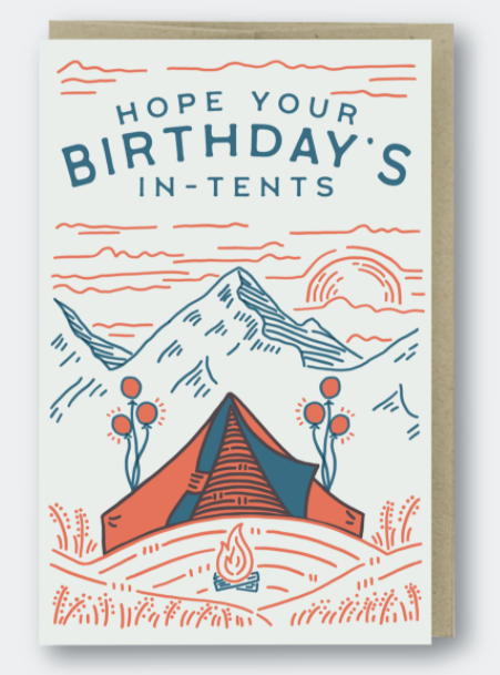 In Tents Birthday Card