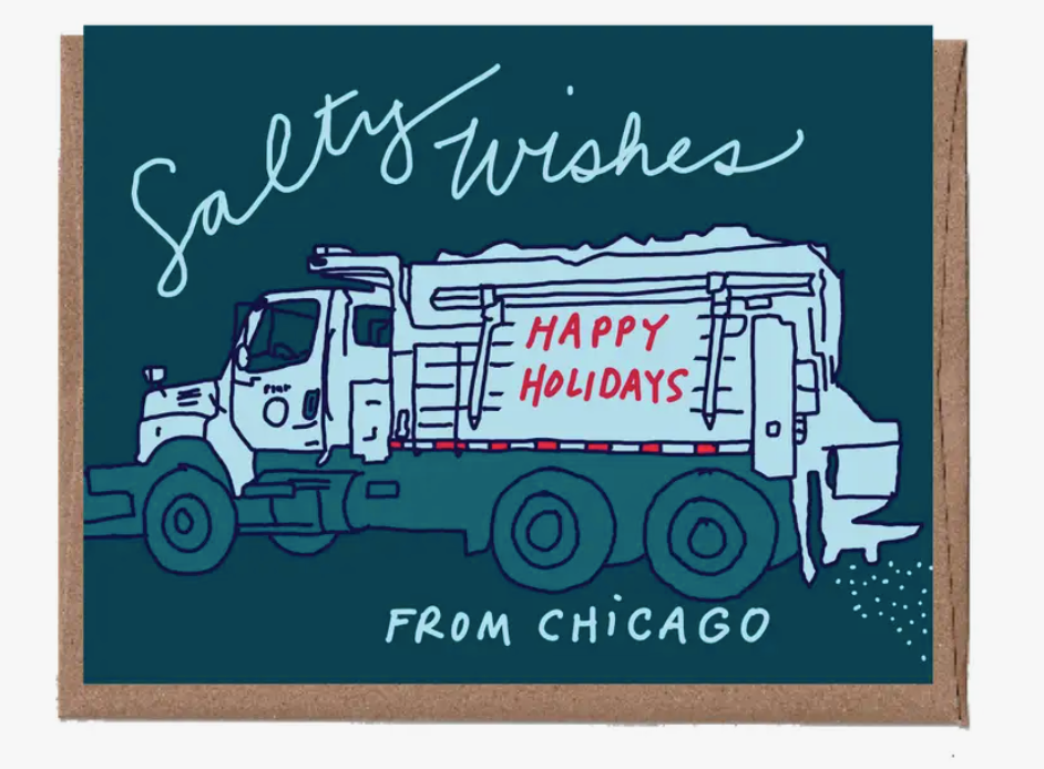 Salty Wishes Chicago Holiday Card