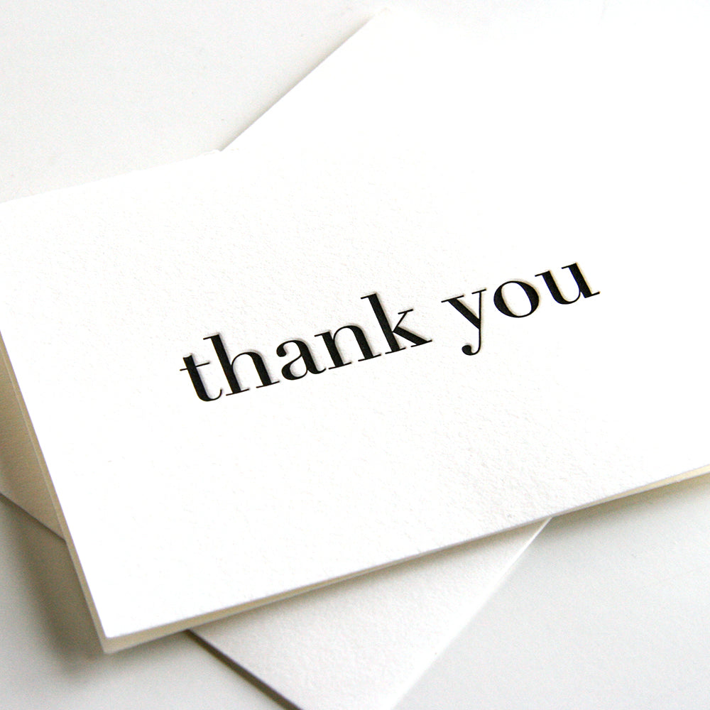 Plain Thanks Black