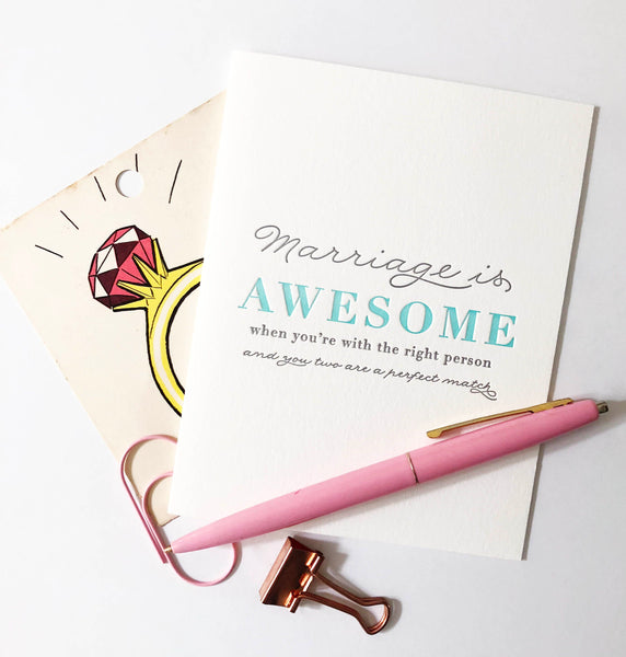 Marriage Is Awesome - Steel Petal Press