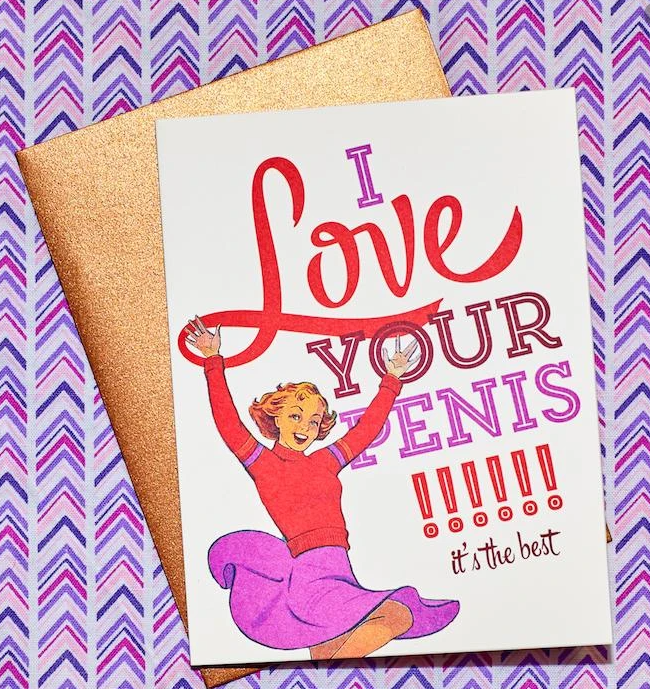 Love Your Penis card