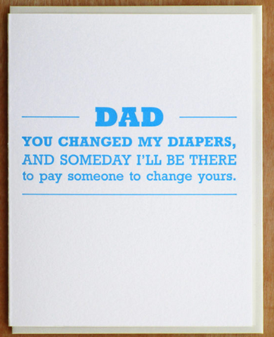 Dad Diapers Card