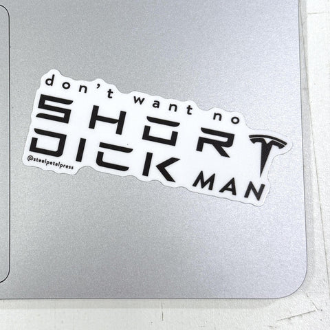 Short Man Die-Cut Sticker
