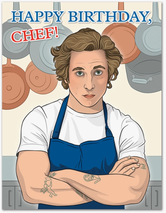 Chef Bear Birthday Card 