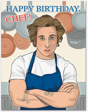 Chef Bear Birthday Card 
