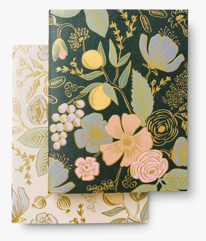 Gold Floral Notebook Set