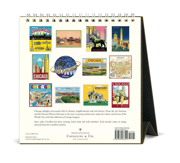2027 Cavallini Desk Calendar Chicago