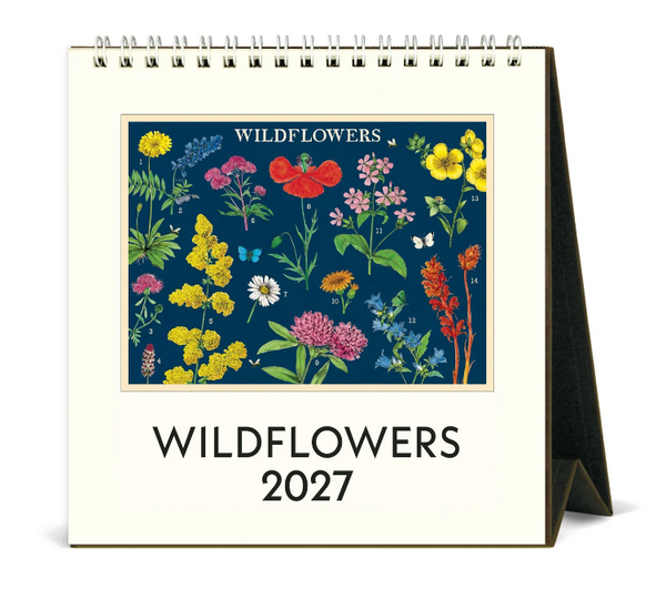 2027 Cavallini Desk Calendar Wildflowers Wild Flowers